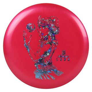 Discraft Disc Golf Paul McBeth Signature Big Z Luna Putter 3/4/0/2 Neon Red/Snowflakes 167-169g