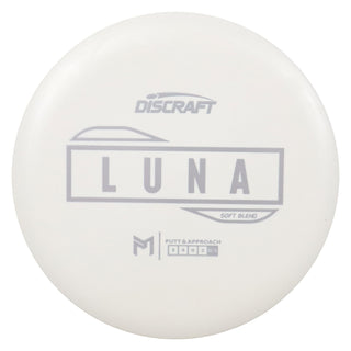 Discraft Disc Golf Paul McBeth Putter Line Soft Luna Putter 3/4/0/2 White/Silver 172g