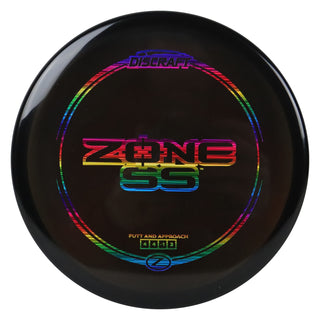 Discraft Disc Golf Z Line Zone SS Putter 4/4/-1/2 Black/Rainbow Lines 170-172g