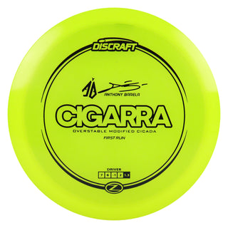 Discraft Disc Golf Anthony Barela Signature Series Z Line Cigarra Driver 7/6/-1/2 Yellow/Black FR 167-169g