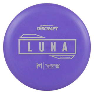 Discraft Disc Golf Paul McBeth Putter Line Hard Luna Putter 3/4/0/2 Purple/Silver 173g