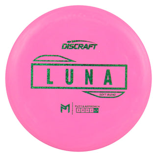 Discraft Disc Golf Paul McBeth Putter Line Soft Luna Putter 3/4/0/2 Pink/Green Matrix 174g