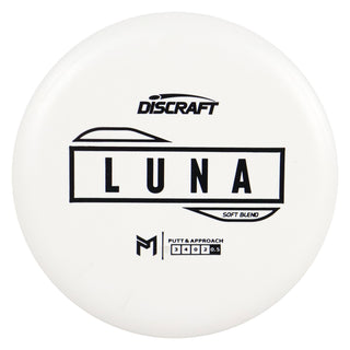 Discraft Disc Golf Paul McBeth Putter Line Soft Luna Putter 3/4/0/2 White/Black 171g