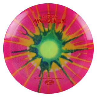 Discraft Disc Golf Z Line Fly Dye Avenger SS Distance Driver 10/5/-3/1 Green Yellow Splat/Red Lines 173-174g