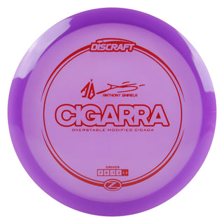 Discraft Disc Golf Anthony Barela Signature Series Z Line Cigarra Driver 7/6/-1/2 Purple/Maroon 170g