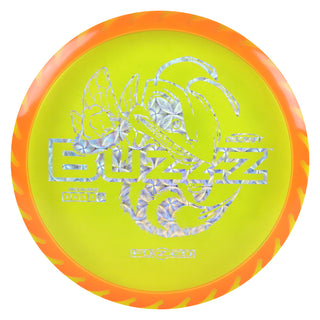 Discraft Disc Golf Fuzed Line Buzzz with Saw Pattern Midrange 5/4-1/1 DayGlo with Pink Saw/Circle Prisms 173-174g