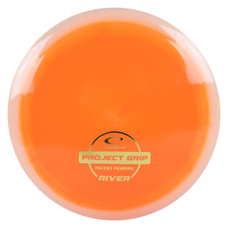 Latitude 64 Disc Golf Project Grip River Fairway Driver 7/7/-1/1 Orange/Gold 174 grams