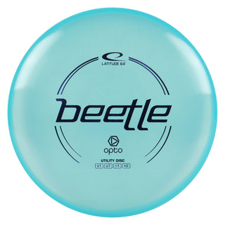 Latitude 64 Disc Golf Opto Beetle Putter 1/7/-1/0 Blue/Indigo 150 grams
