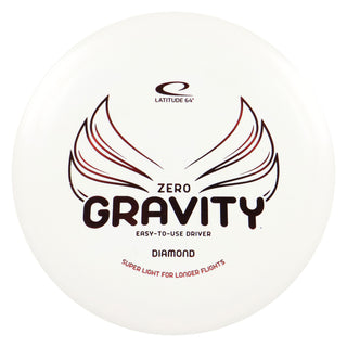 Latitude 64 Disc Golf Zero Gravity Diamond Fairway Driver 8/6/-3/1 White/Red 115 grams