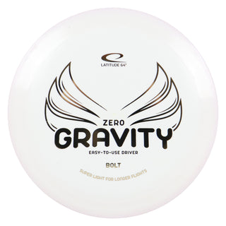 Latitude 64 Disc Golf Zero Gravity Bolt Distance Driver 13/6/-2/3 White/Gold 127 grams