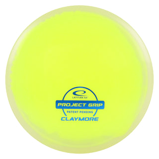 Latitude 64 Disc Golf Project Grip Claymore Midrange 5/5/-1/1 Yellow/Blue 178 grams