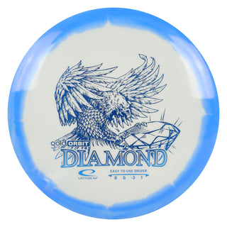 Latitude 64 Disc Golf Gold Orbit Diamond Fairway Driver 8/6/-3/1 Blue/Blue 156 grams