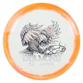 Latitude 64 Disc Golf Gold Orbit Diamond Fairway Driver 8/6/-3/1 Bright Orange/Silver 158 grams