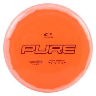 Latitude 64 Disc Golf Opto-Ice Orbit Pure Putter 3/3/-1/1 Orange/Orange 173 grams
