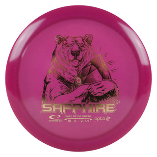 Latitude 64 Disc Golf Opto Air Sapphire Distance Driver 10/6/-2/1.5 Purple/Gold 156 grams