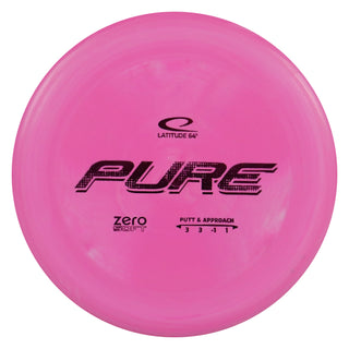 Latitude 64 Disc Golf Zero Soft Pure Putter 3/3/-1/1 Dark Pink/Purple 175 grams
