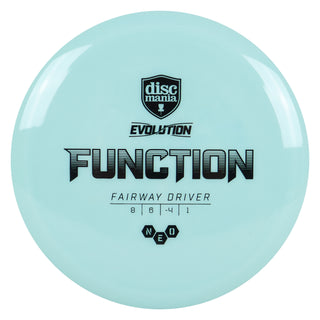 Discmania Disc Golf Evolution Neo Function Fairway Driver 8/6/-4/1 Light Blue/Black 175 grams