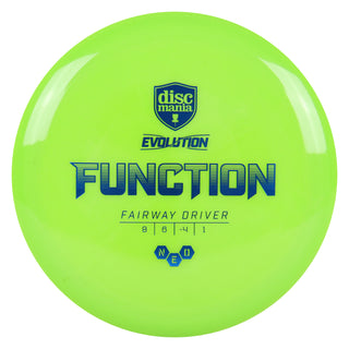 Discmania Disc Golf Evolution Neo Function Fairway Driver 8/6/-4/1 Lime/Blue 171 grams