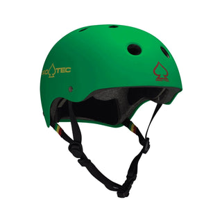 Pro Tec Helmet Classic Certified Matte Rasta Green Size S