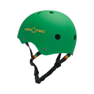 Pro Tec Helmet Classic Certified Matte Rasta Green Size L