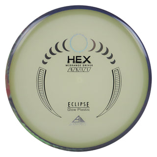 Axiom Disc Golf Eclipse Hex Midrange 5/5/-1/1 Glow/Grey Lime 177 grams