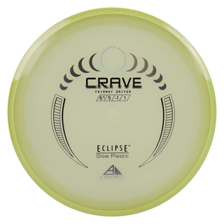 Axiom Disc Golf Eclipse Crave Fairway Driver 6.5/5/-1/1 Glow/Yellow 175 grams