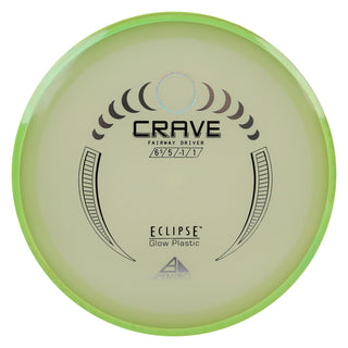 Axiom Disc Golf Eclipse Crave Fairway Driver 6.5/5/-1/1 Glow/Lime Yellow 174 grams