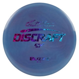 Discraft Disc Golf Paul McBeth ESP Buzzz Mini 6" Thrower or Marker Blue Grey/Purple Blue Shatter