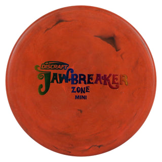 Discraft Disc Golf Jawbreaker Zone Mini 6" Thrower or Marker Dark Orange/Rainbow
