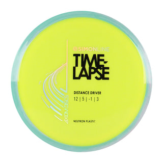 Axiom Disc Golf Simon Lizotte Line Neutron Time Lapse Driver 12/5/-1/3 Yellow/Red Blend 175 grams