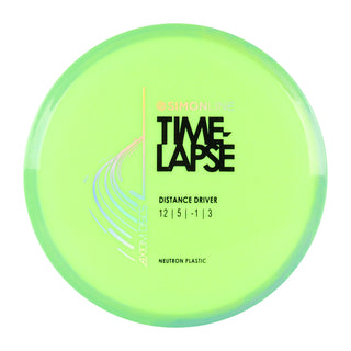 Axiom Disc Golf Simon Lizotte Line Neutron Time Lapse Driver 12/5/-1/3 DayGlo/Teal Blend 175 grams