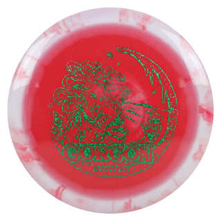 Innova Disc Golf Holiday Halo Star Gorgon w/ Free Luster Snowflake Mini White Red/Green Matrix 170 grams