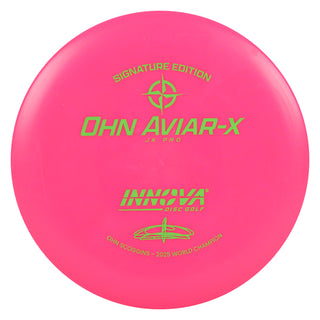 Innova Disc Golf JK Pro Ohn Scoggins Aviar-X Putter 2/3/0/2 Pink/Green 168 grams