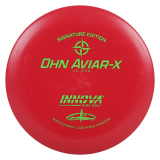 Innova Disc Golf JK Pro Ohn Scoggins Aviar-X Putter 2/3/0/2 Red/Green 164 grams