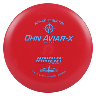 Innova Disc Golf JK Pro Ohn Scoggins Aviar-X Putter 2/3/0/2 Red/Blue 164 grams