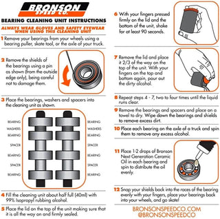 Bronson Bearing Cleaning Unit with Spacers and Washers