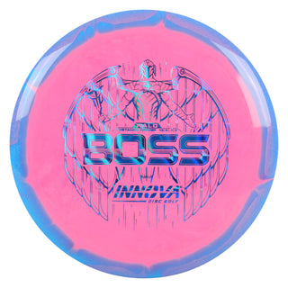 Innova Disc Golf Halo Star Boss Distance Driver 13/5/-1/3 Blue Pink/Blue Waves 173 grams