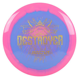 Innova Disc Golf Halo Star Destroyer Distance Driver 12/5/-1/3 Pink Blue/Gold Shimmer 172 grams