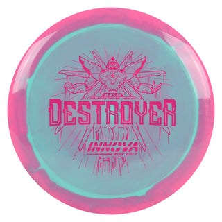 Innova Disc Golf Halo Star Destroyer Distance Driver 12/5/-1/3 Pink Teal/Pink 162 grams
