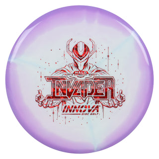 Innova Disc Golf Halo Star Invader Putter 3/2/0/1 Purple White/Red Shatter 170 grams