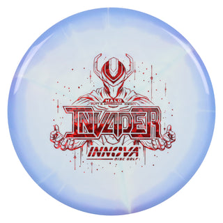 Innova Disc Golf Halo Star Invader Putter 3/2/0/1 Slate Purple White/Red Shatter 171 grams