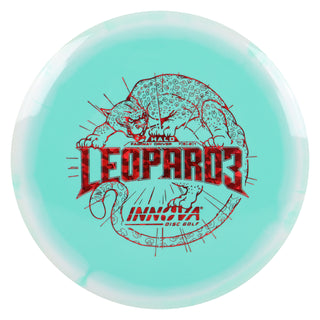 Innova Disc Golf Halo Star Leopard3 Fairway Driver 7/5/-2/1 White Teal/Red Shatter 172 grams