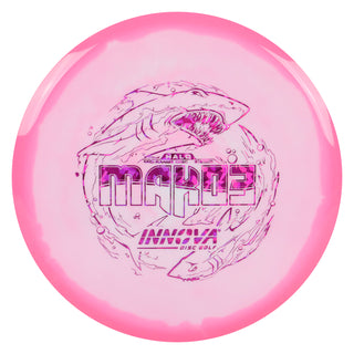 Innova Disc Golf Halo Star Mako3 Midrange Disc 5/5/0/0 Pink White/Magenta Shatter 177 grams