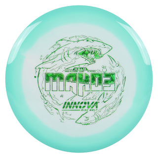 Innova Disc Golf Halo Star Mako3 Midrange Disc 5/5/0/0 Teal White/Green Shatter 168 grams