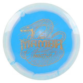 Innova Disc Golf Halo Star Mamba Distance Driver 11/6/-5/1 White Blue/Gold Shimmer 170 grams