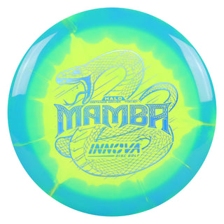 Innova Disc Golf Halo Star Mamba Distance Driver 11/6/-5/1 Blue Yellow/Blue Holo 158 grams