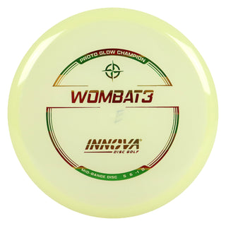 Innova Disc Golf Proto Glow Champion Wombat3 Midrange 5/6/-1/0 Rasta 177 grams