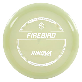 Innova Disc Golf Proto Glow Champion Firebird Fairway Driver 9/3/0/4 White 173 grams