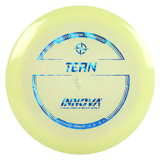 Innova Disc Golf Proto Glow Champion Tern Distance Driver 12/6/-3/2 Glow/Blue Waves 173 grams