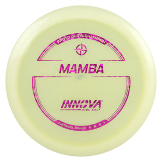 Innova Disc Golf Proto Glow Champion Mamba Distance Driver 11/6/-5/1 Glow/Magenta Shatter 148 grams